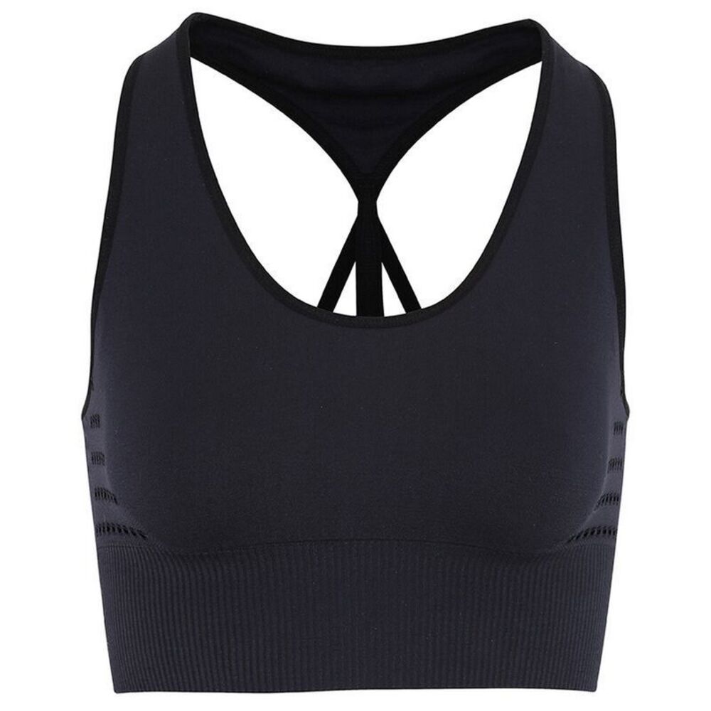 TriDri Womens/Ladies Seamless 3D Fit Multi Sport Reveal Sports Bra / Black